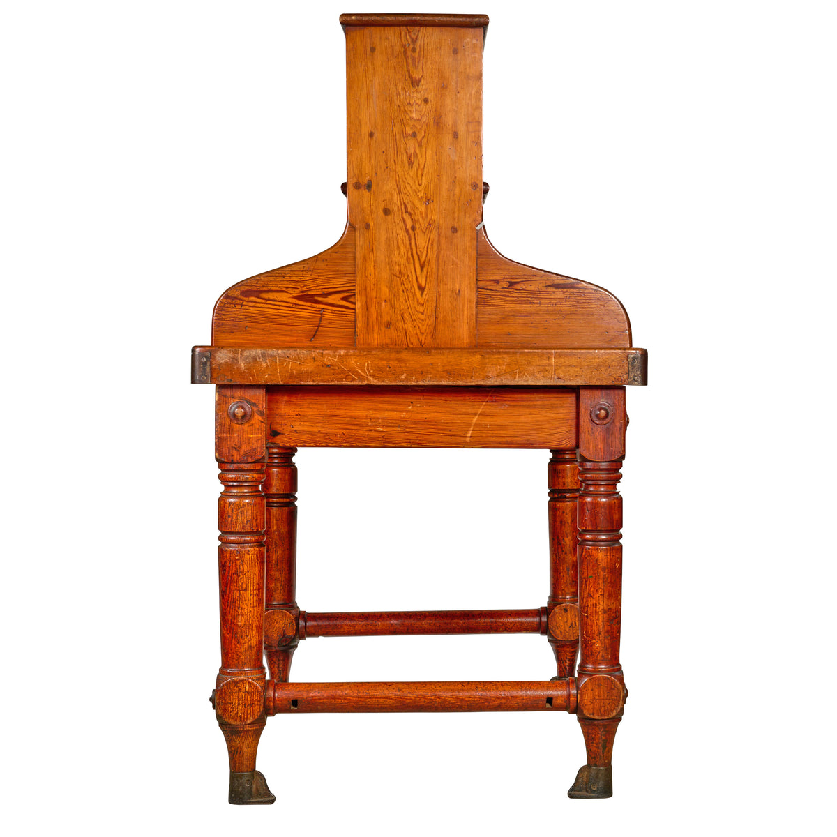 Two Tier Desk With Cool Iron Feet From A Ship Post Office two-tier-desk-with-cool-iron-feet-from-a-ship-post-office