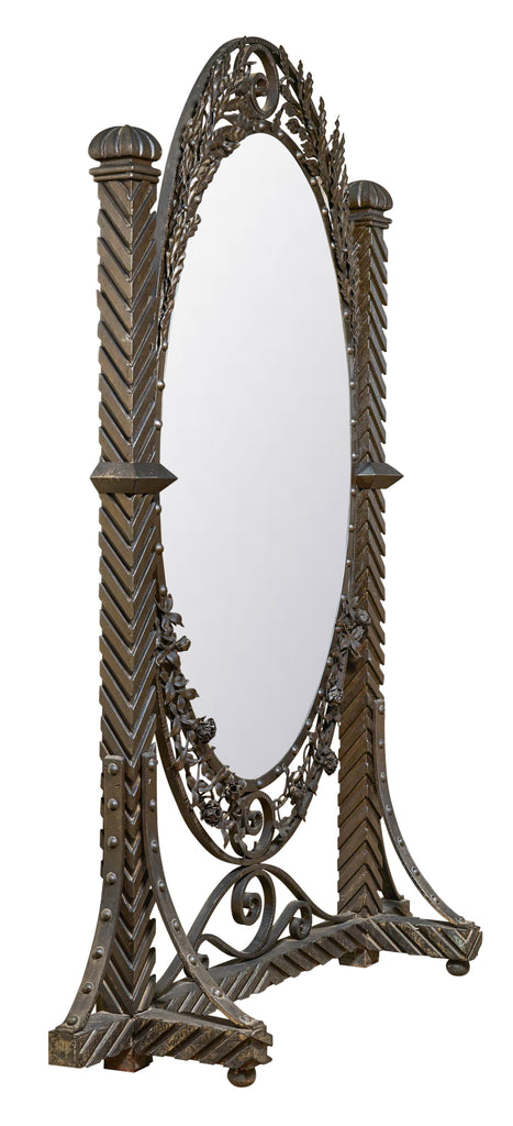 Fer Forge Floor Mirror