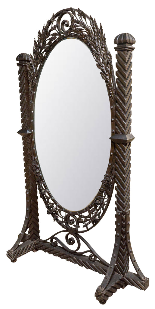 Fer Forge Floor Mirror