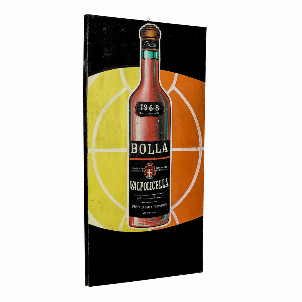 Hand Painted Advertising sign for Valpolicella Bolla