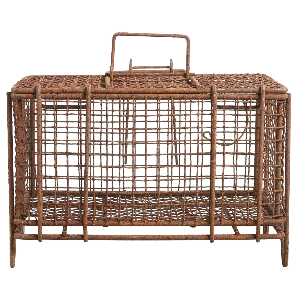 Wire Cage For Shipping Shell Fish | Architectural Artifacts, Inc.
