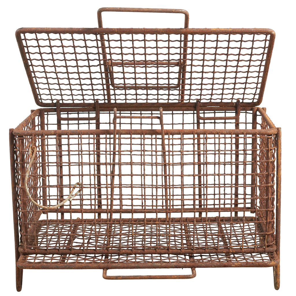 Wire Cage For Shipping Shell Fish | Architectural Artifacts, Inc.