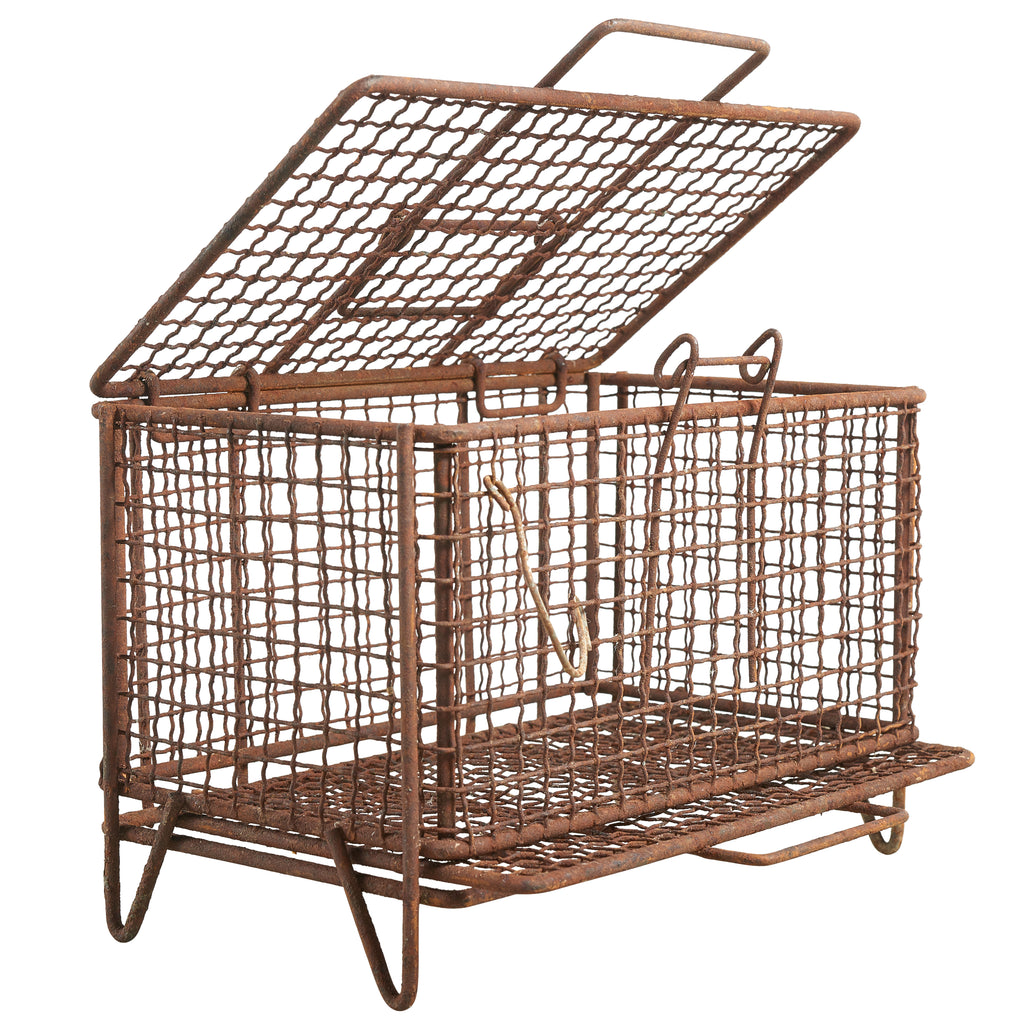 Wire Cage For Shipping Shell Fish | Architectural Artifacts, Inc.