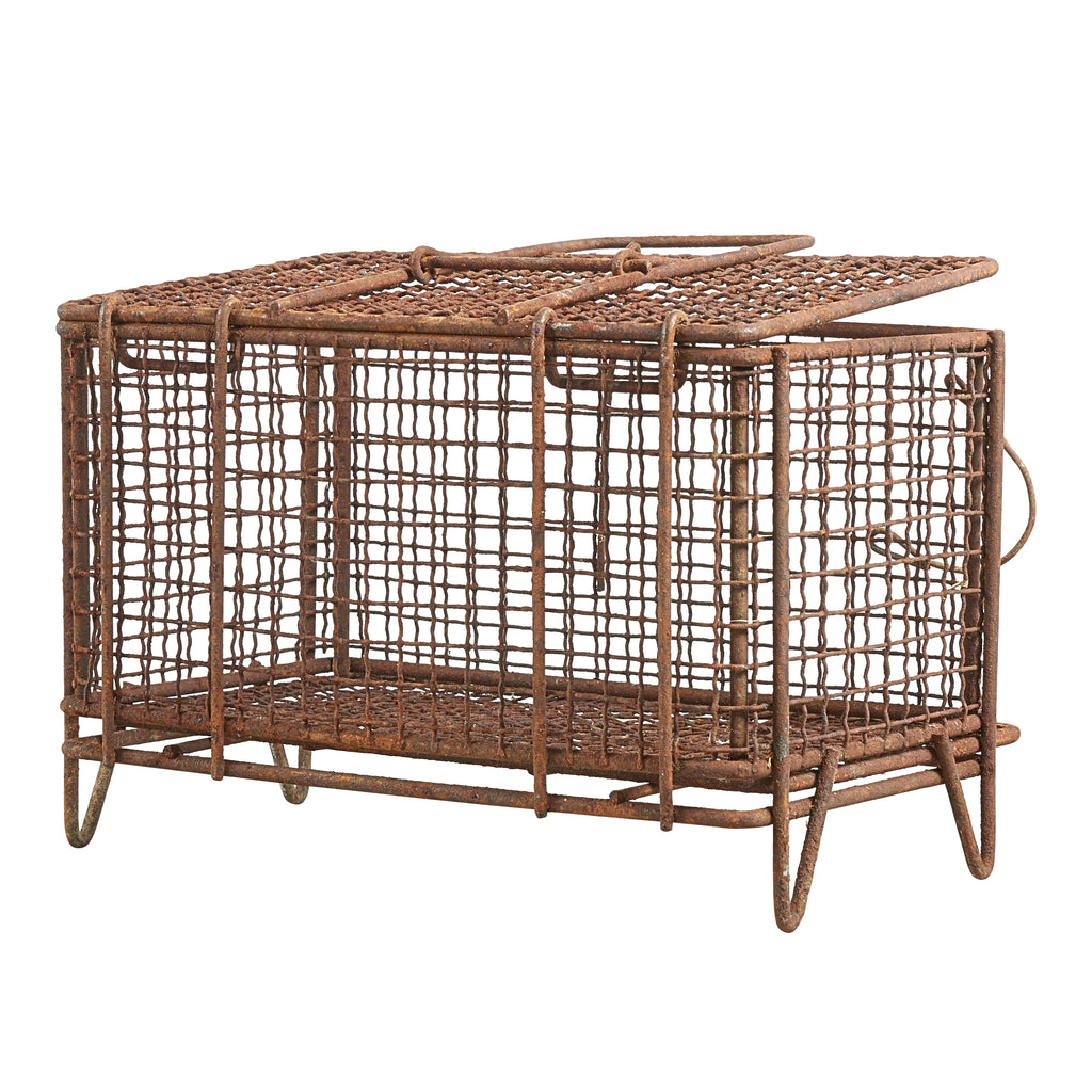 Wire Cage For Shipping Shell Fish | Architectural Artifacts, Inc.