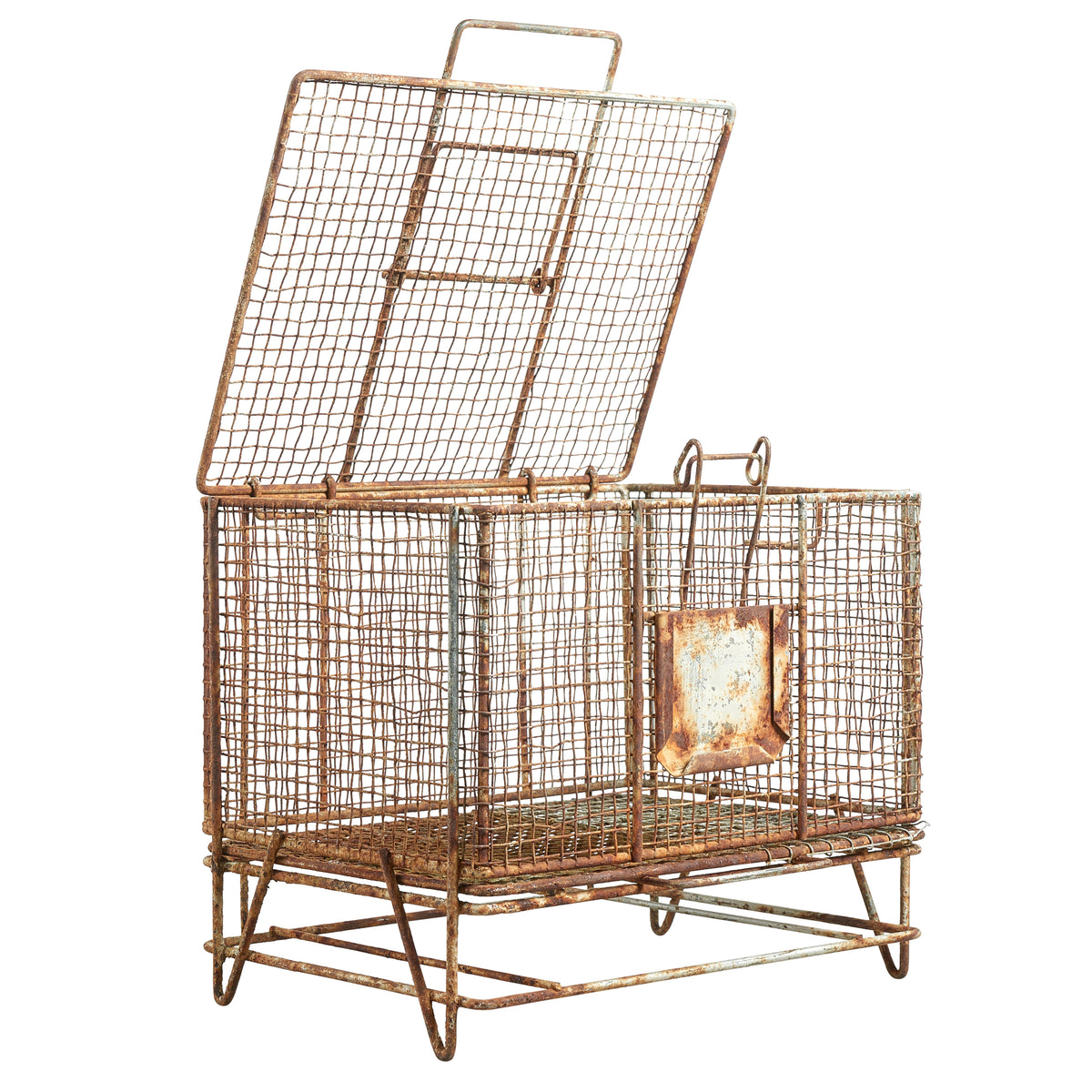 Wire Cage For Shipping Shell Fish | Architectural Artifacts, Inc.