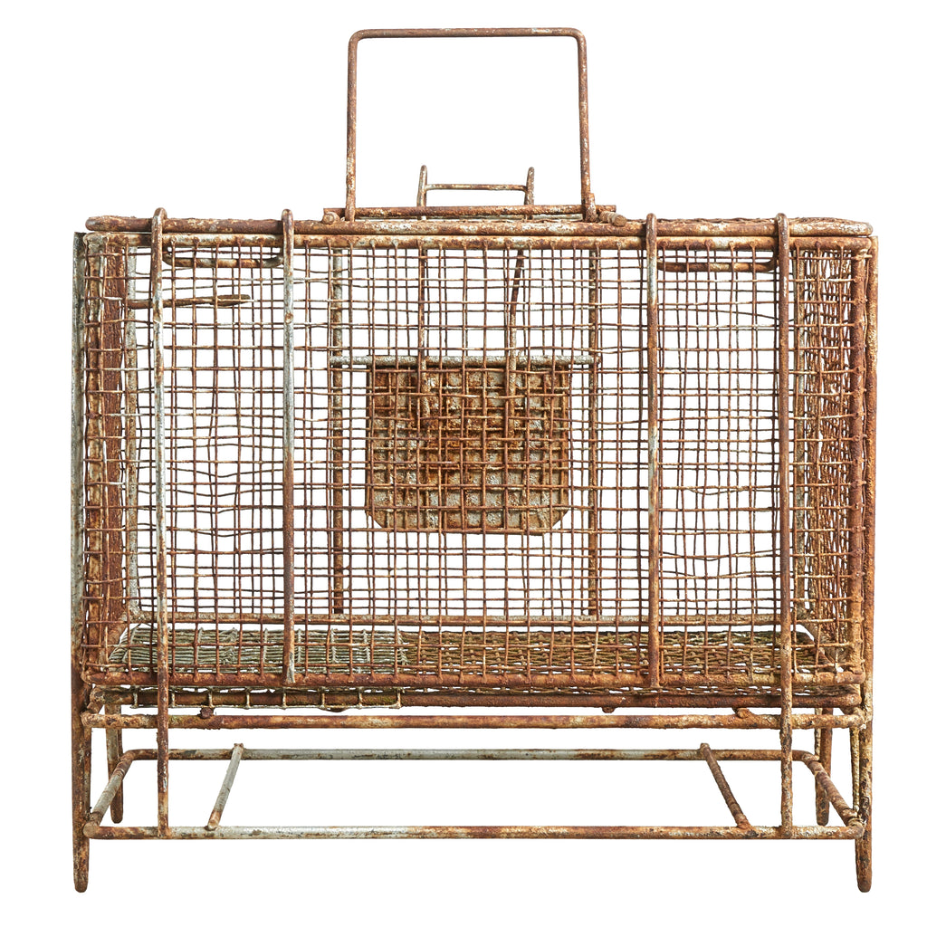 Wire Cage For Shipping Shell Fish | Architectural Artifacts, Inc.