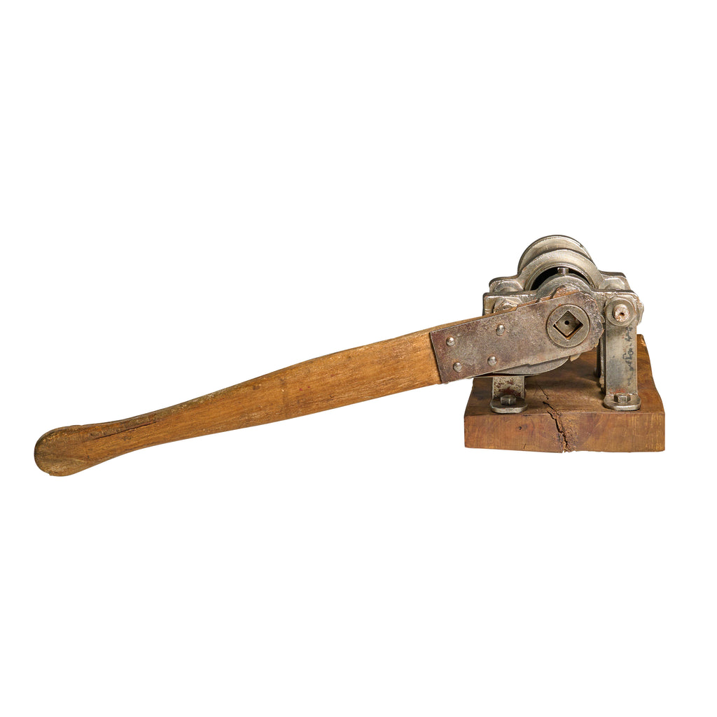 Iron and Wood Pasta Press with Handle