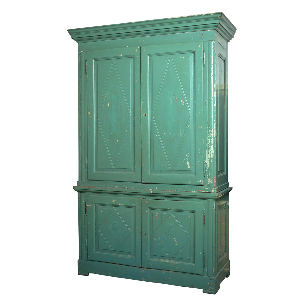 Two Tier Cabinet with Original Exterior Paint