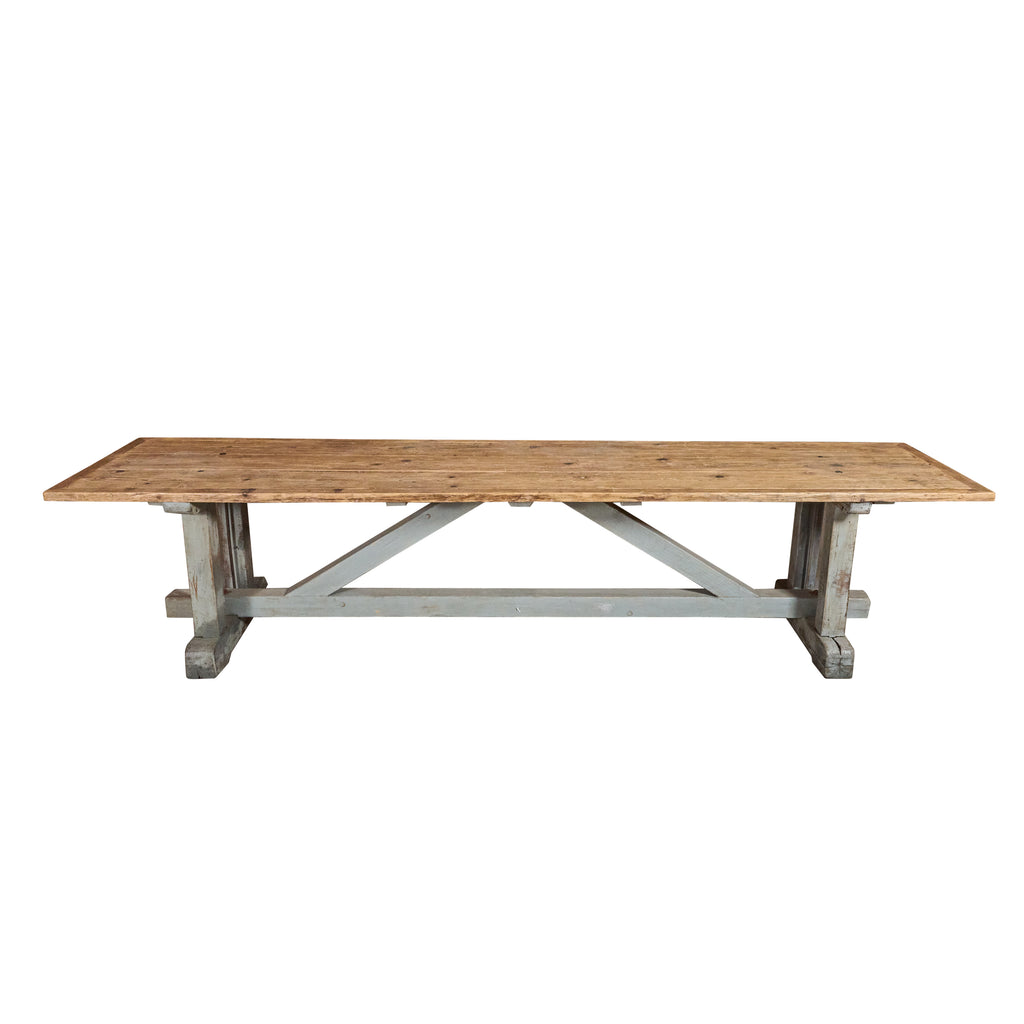 Heavy Duty Wood Table from Moto Guzzi Factory
