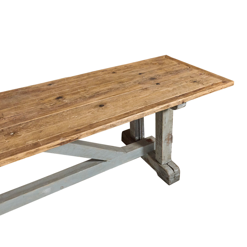 Heavy Duty Wood Table from Moto Guzzi Factory