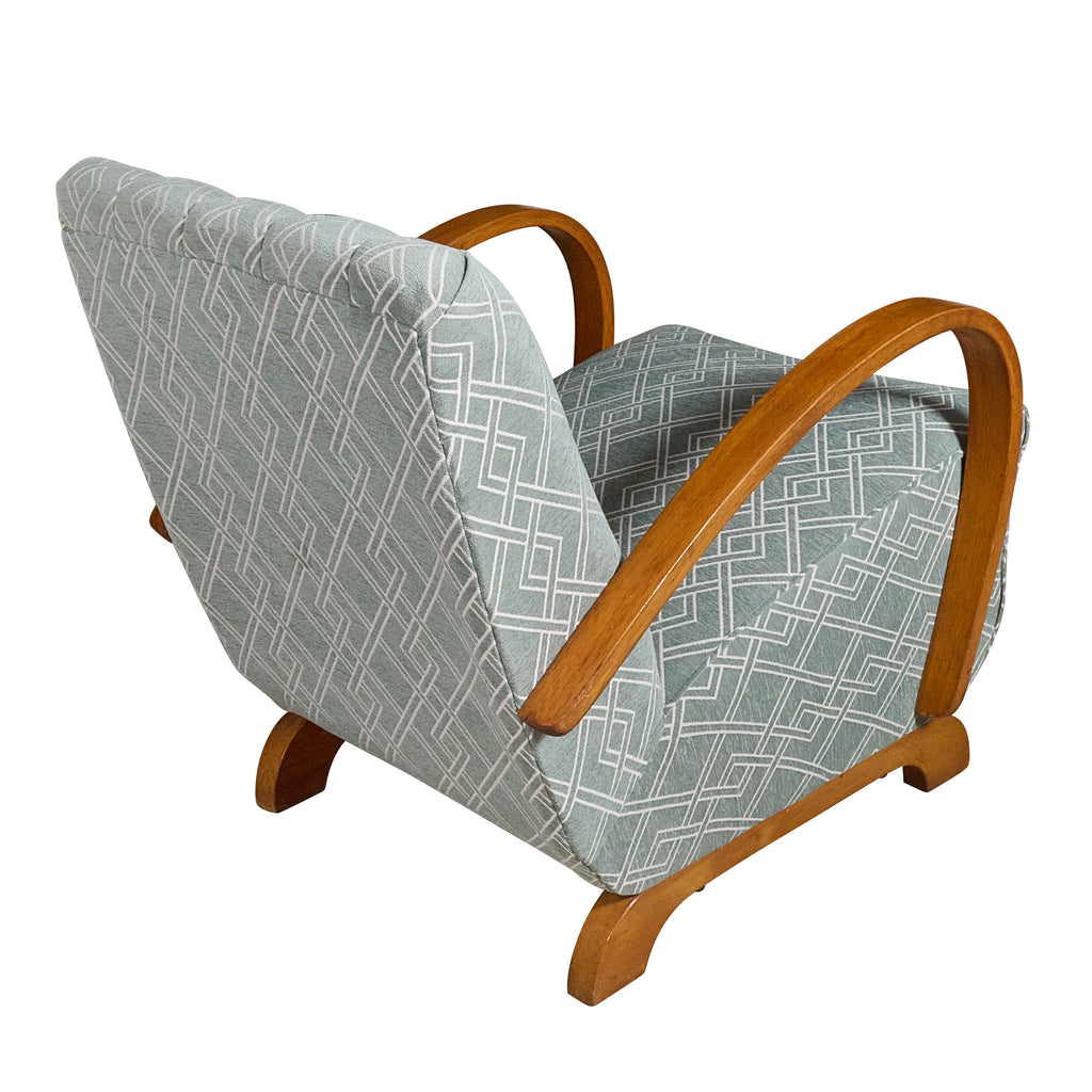 Pair of Mid Century Bentwood and Upholstery Chairs
