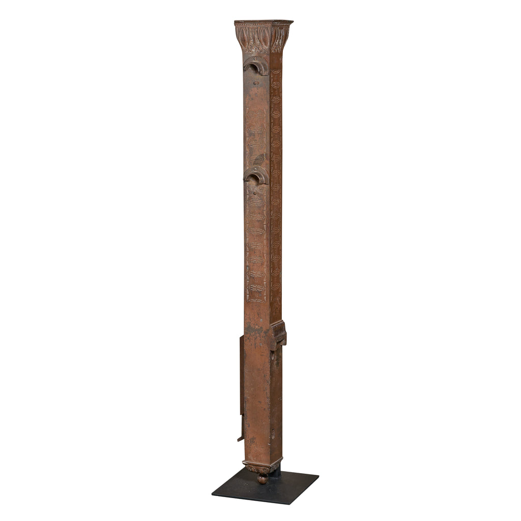 Copper over Cast Iron Newel Post from the Chicago Stock Exchange