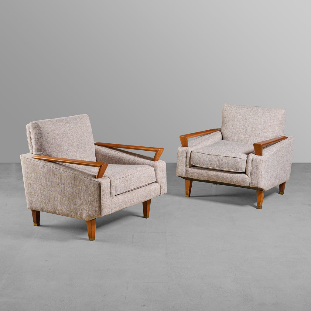 Pair of Mid-Century Upholstered Chairs