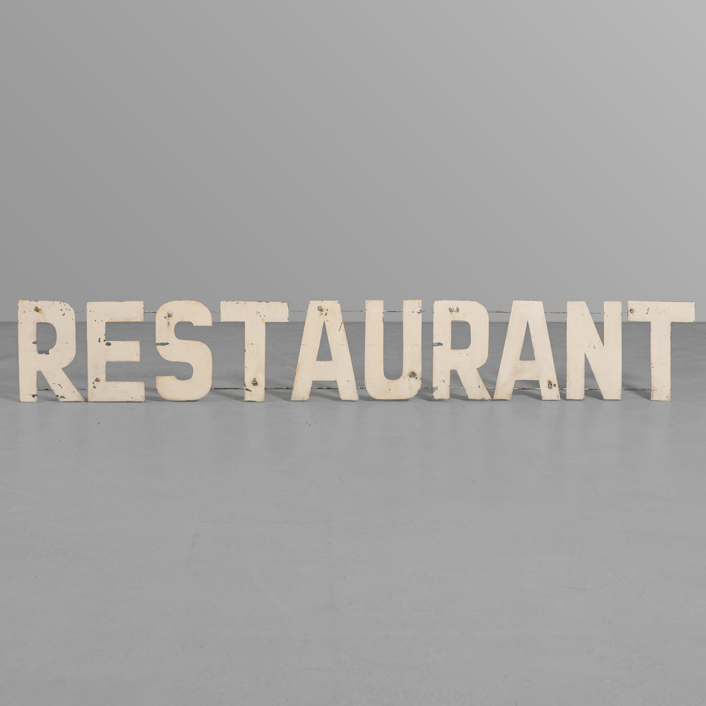 Metal Restaurant Sign