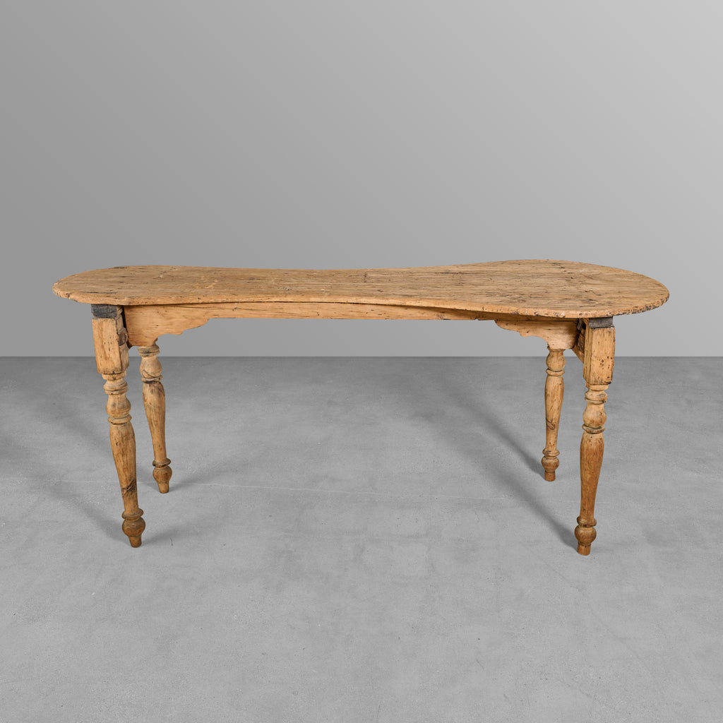 Collapsable Wood & Iron Table from a Shoemaker's Shop