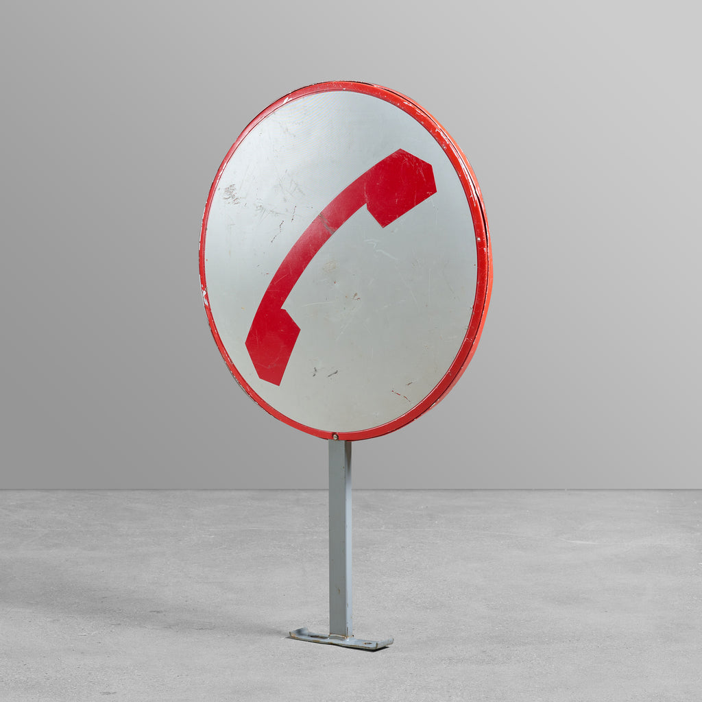 Wall Mounted Telephone Sign