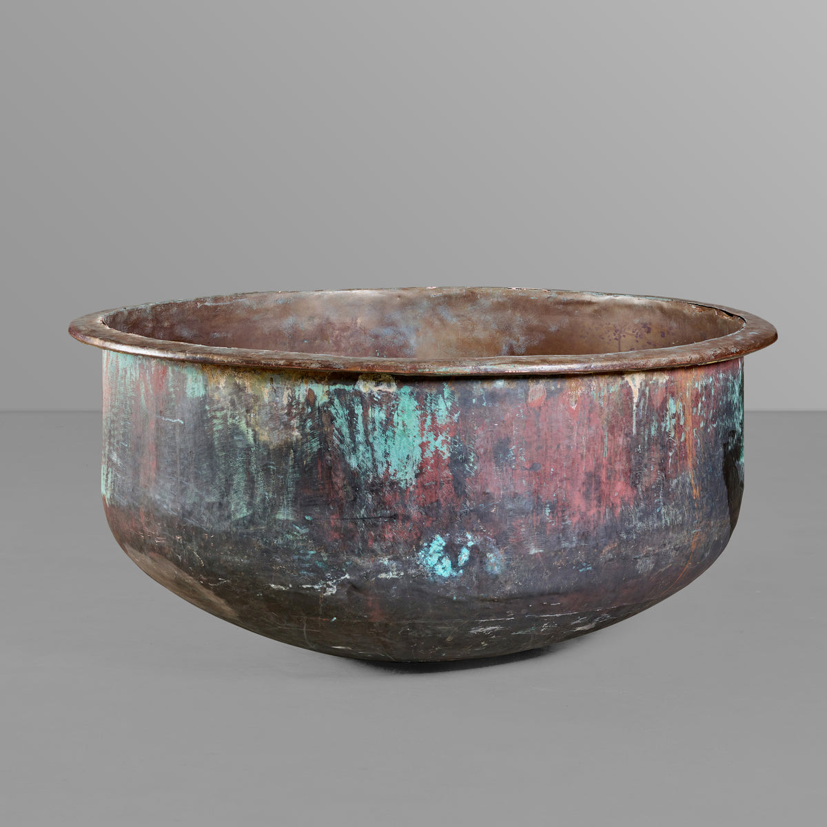 Cheese Artifact Ror Copper Oversized Cheese / Fromage Vat | Architectural Artifacts, Inc.
