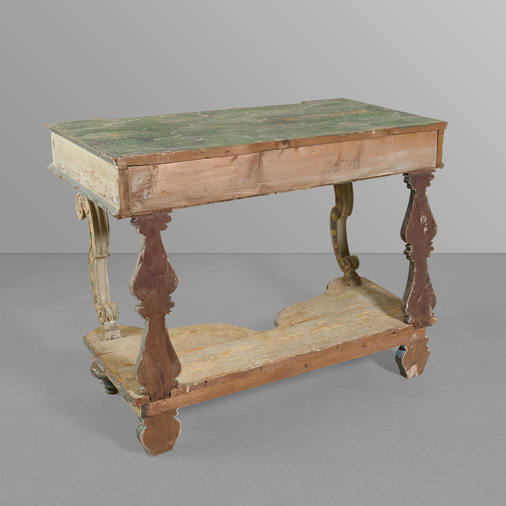 Pair of Faux Painted Console Tables