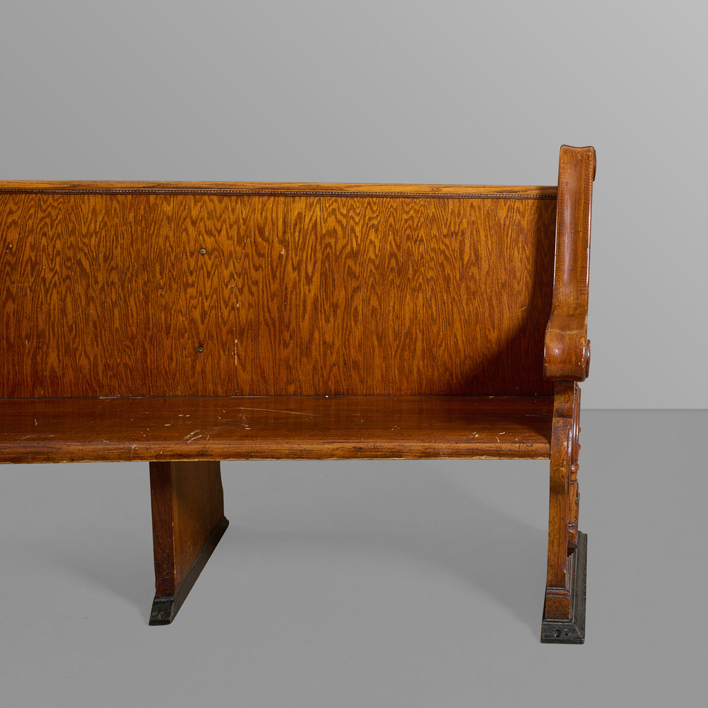 Oak Church Pew