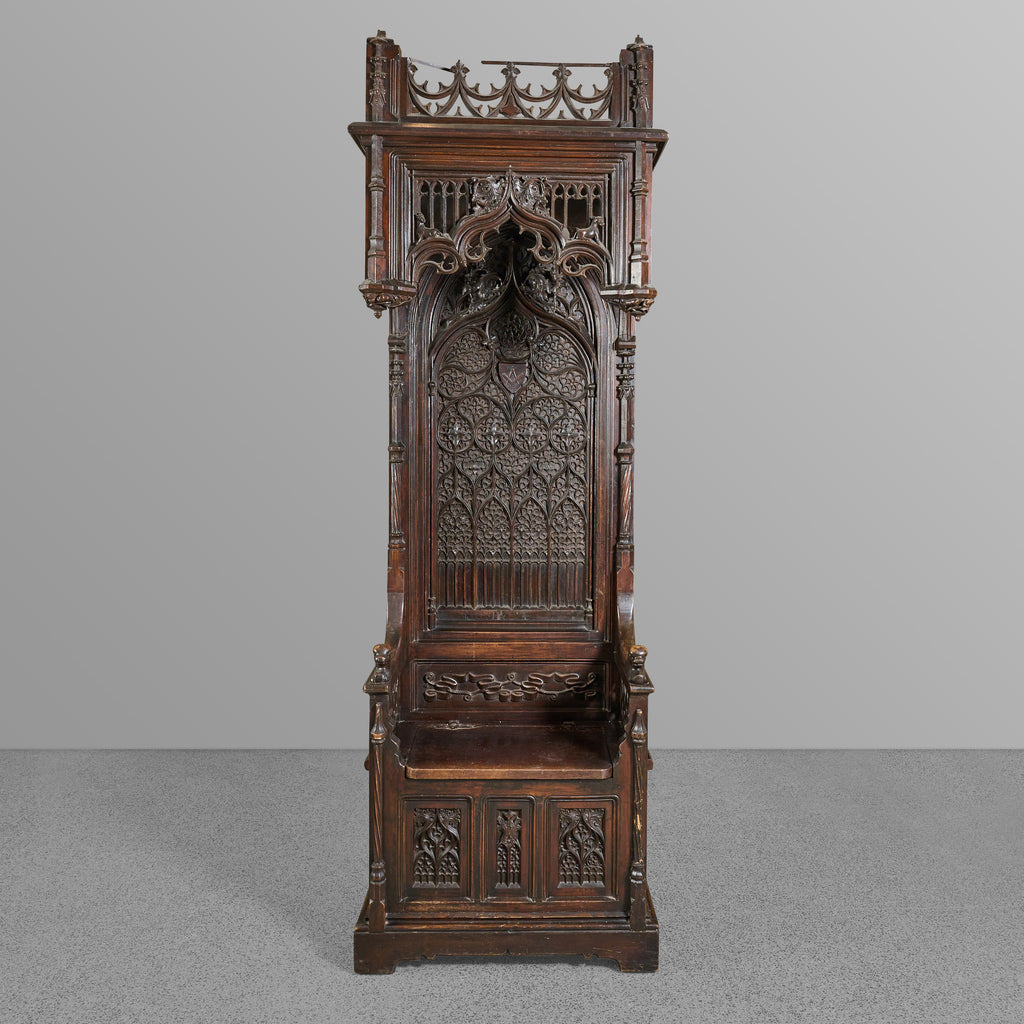 Throne Chair with Incredible Carving