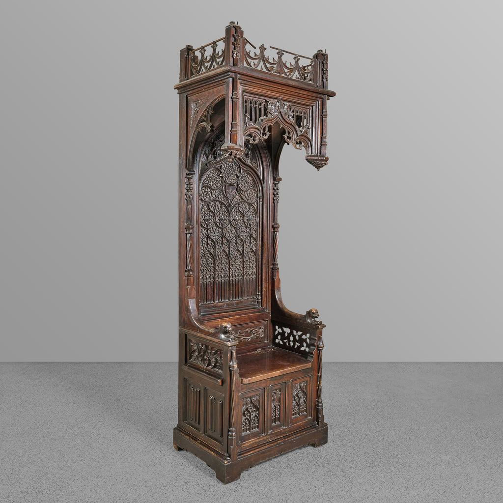 Throne Chair with Incredible Carving