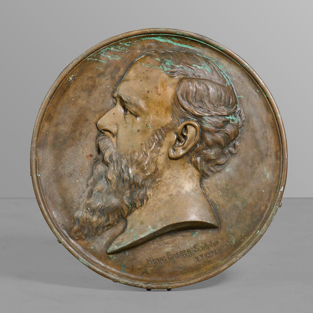 Bronze Medallion of Henry Baer