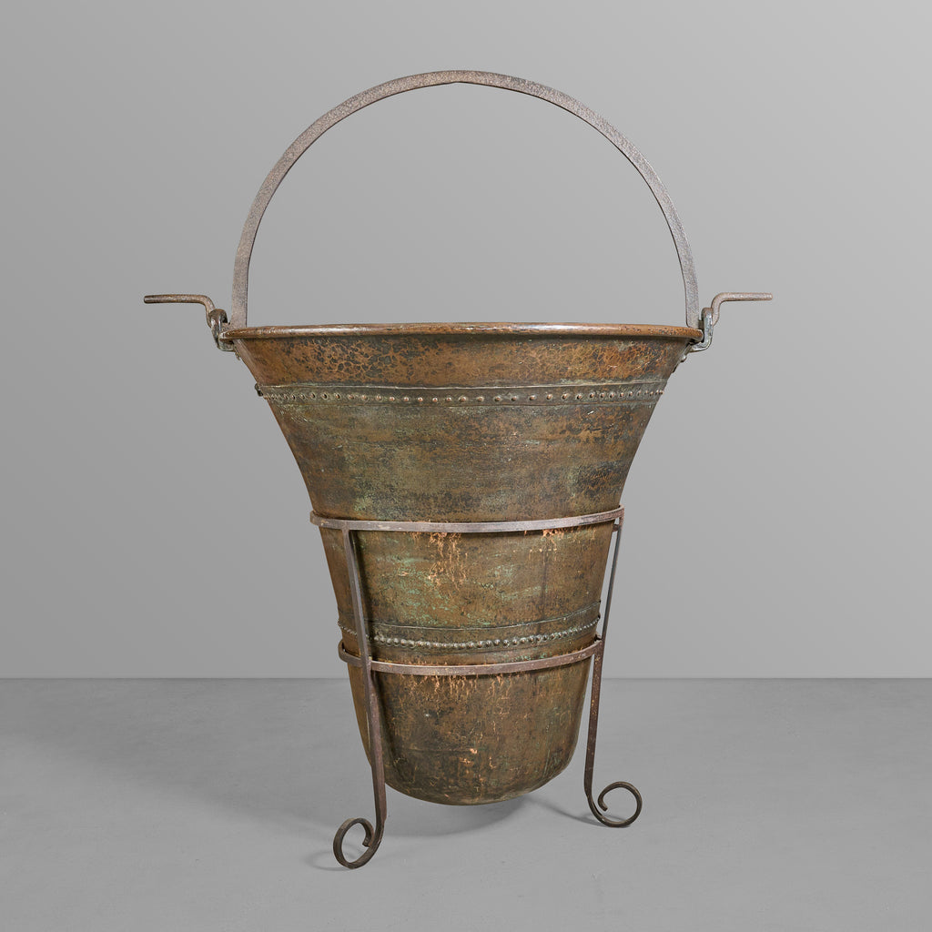 Copper Vessel with Stand for making Chocolate