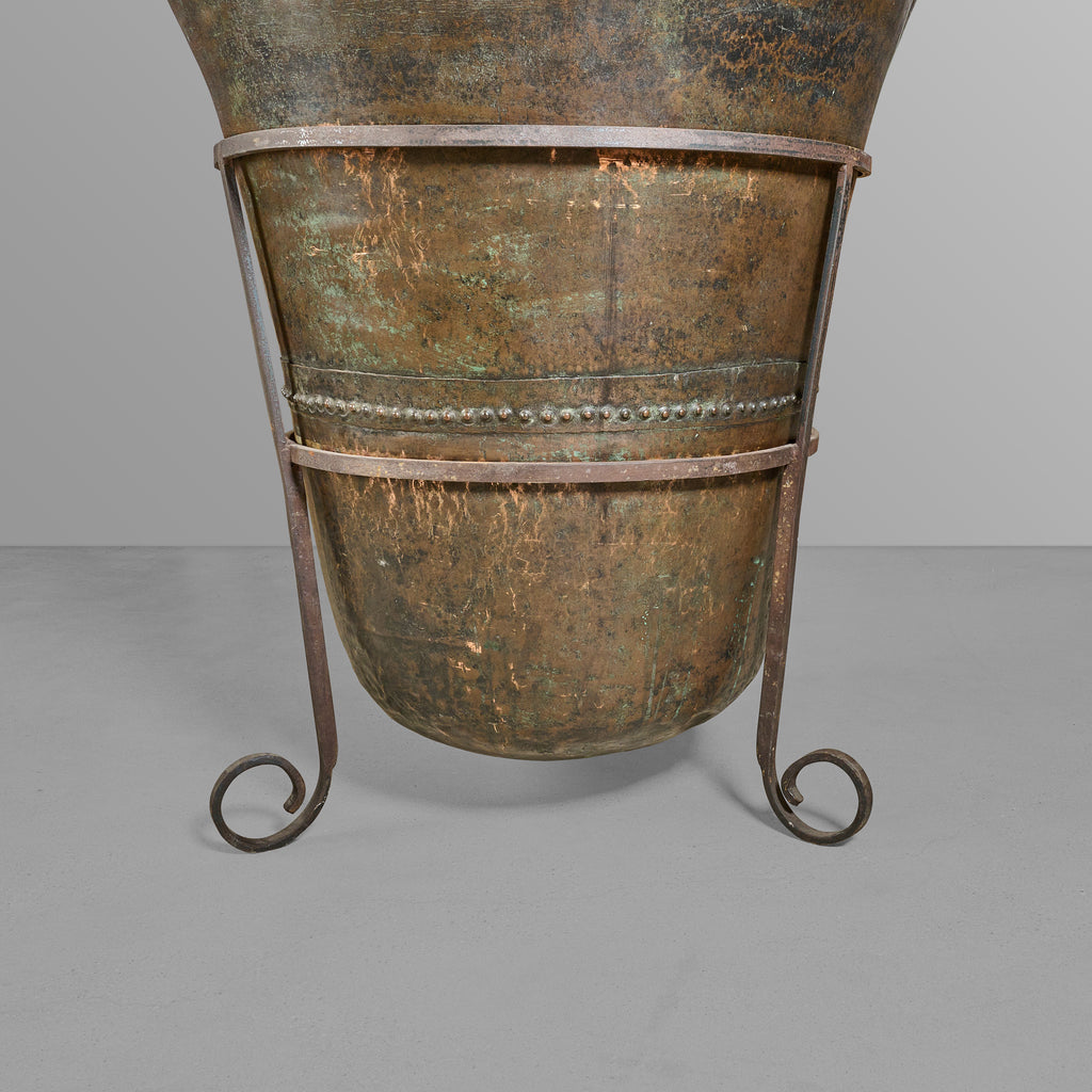 Copper Vessel with Stand for making Chocolate