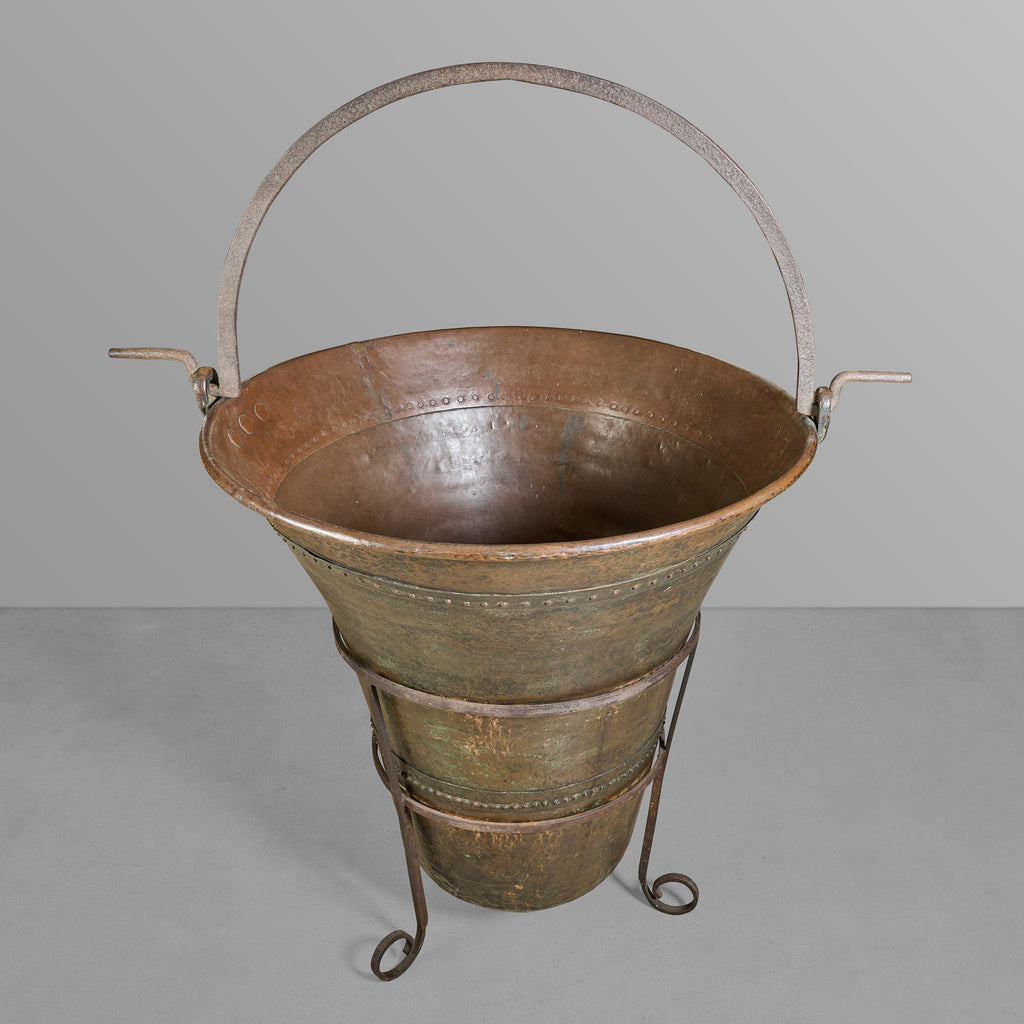 Copper Vessel with Stand for making Chocolate