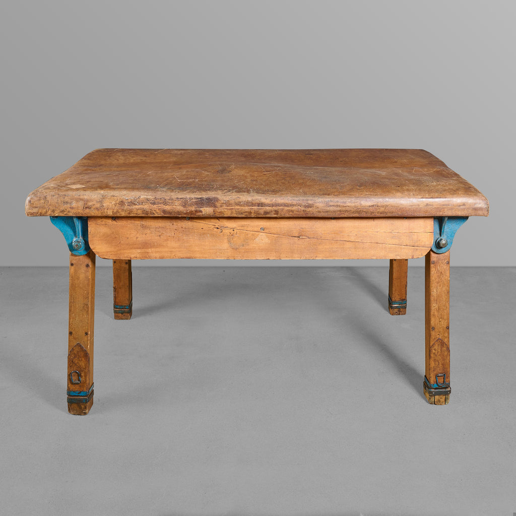 Leather Vaulting Horse Table