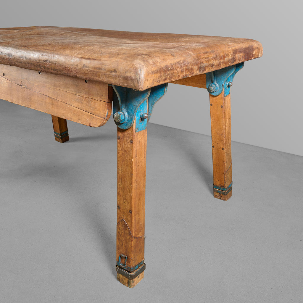 Leather Vaulting Horse Table